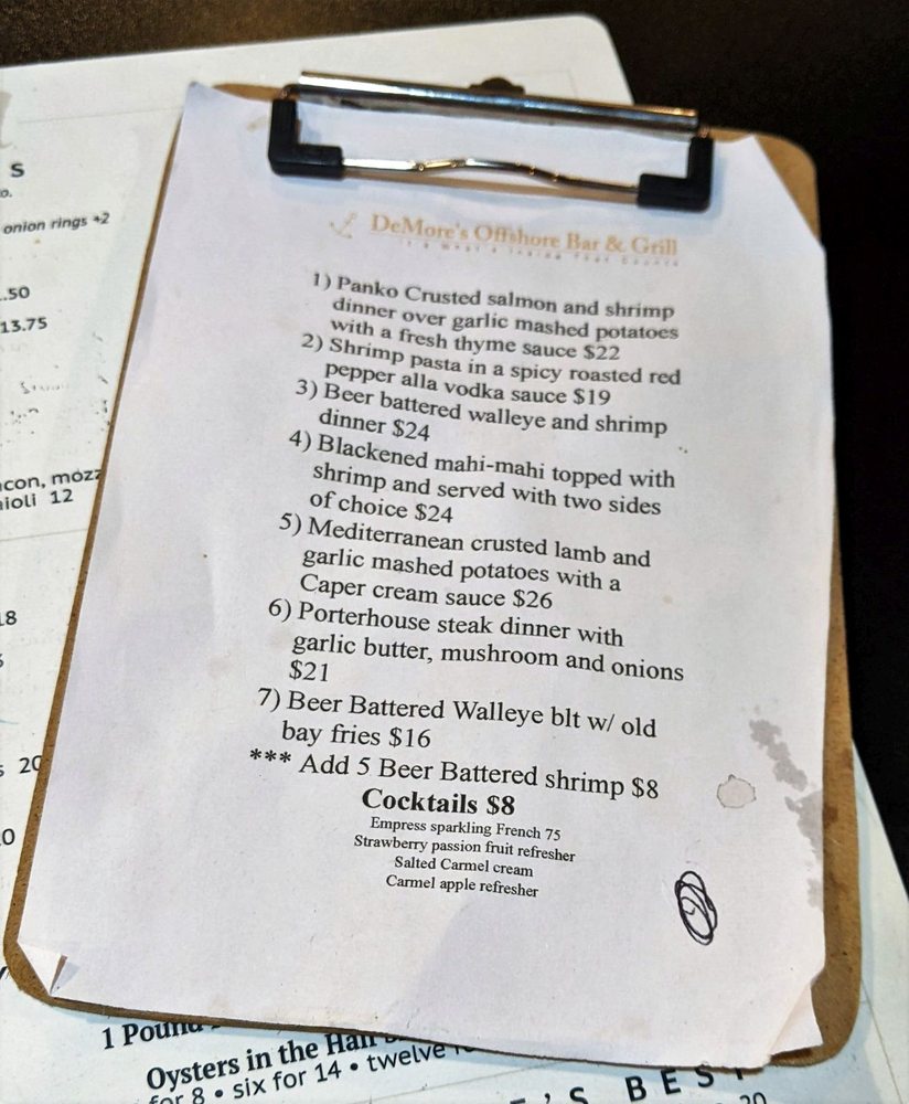 DeMore's Offshore Bar & Grill Menu - Image 10