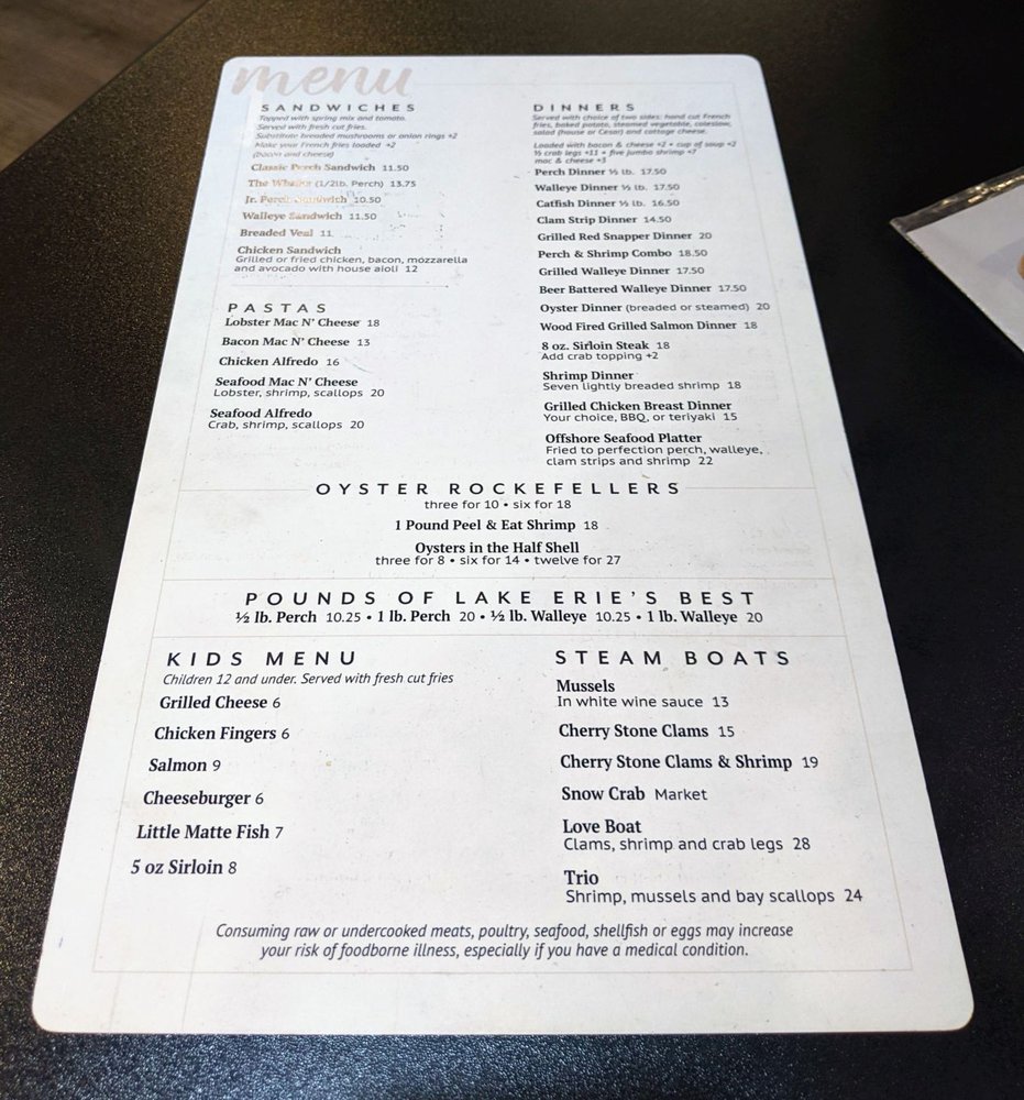 DeMore's Offshore Bar & Grill Menu - Image 11
