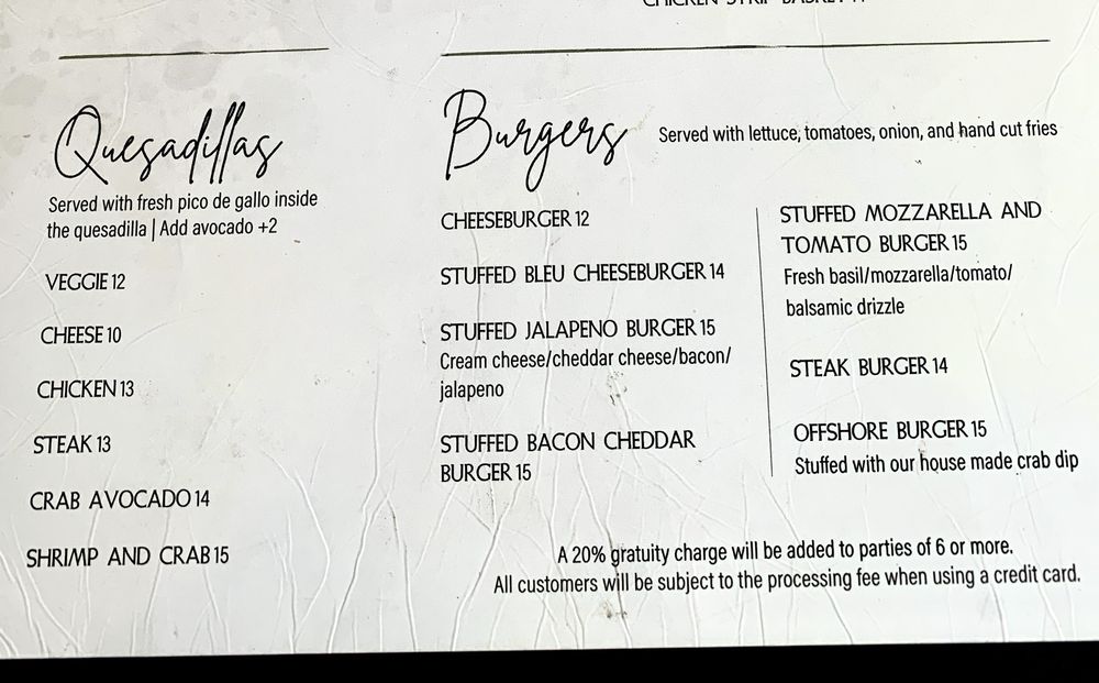DeMore's Offshore Bar & Grill Menu - Image 4