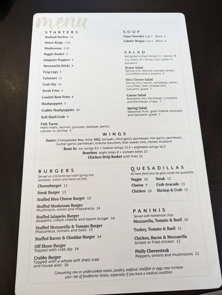 DeMore's Offshore Bar & Grill Menu - Image 7